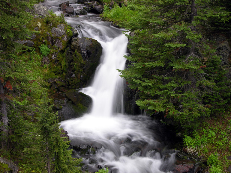 Emerald Creek Falls - Hyalite Peaks, MT
